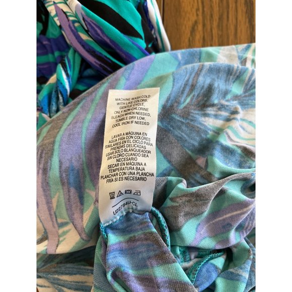 Simply Styled by Sears woman’s blue purple black white strapless pantsuit sz M - Picture 4 of 10